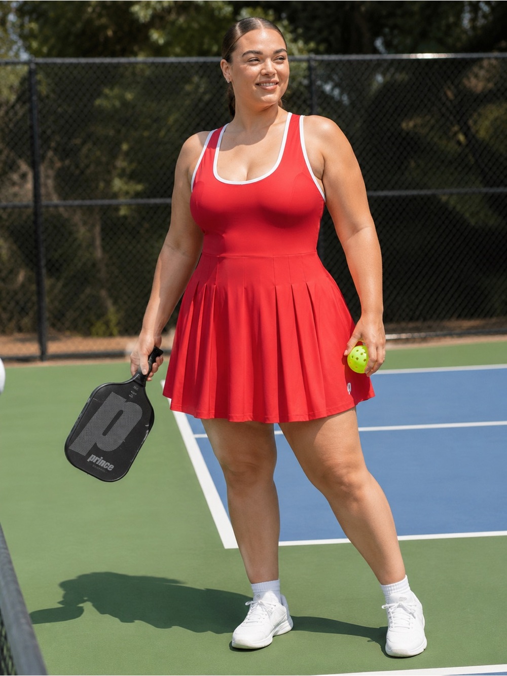 Nwt Prince Pickleball Women's Cross-Back
Pleated Dress XXL